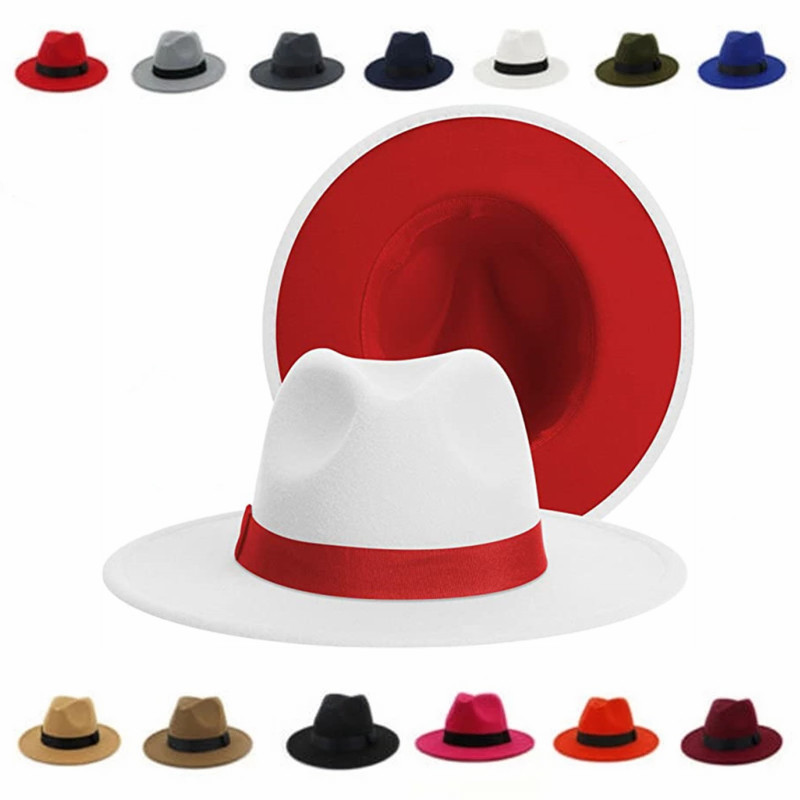 Fedora Hat Wool - Topi Fedora Tambal Sulam Klasik Musim