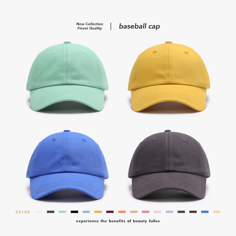 Dad Hat Cotton - Topi Bisbol Polos Kasual Musim Panas