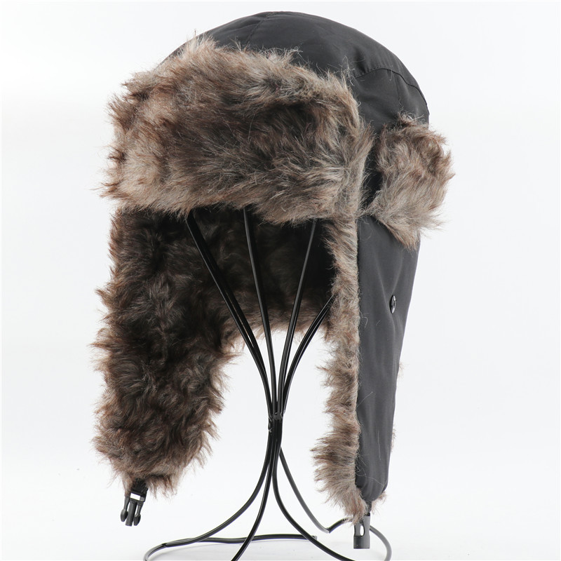 Trapper Hat Ear Flap - Topi Musim Dingin untuk Ski, Tahan