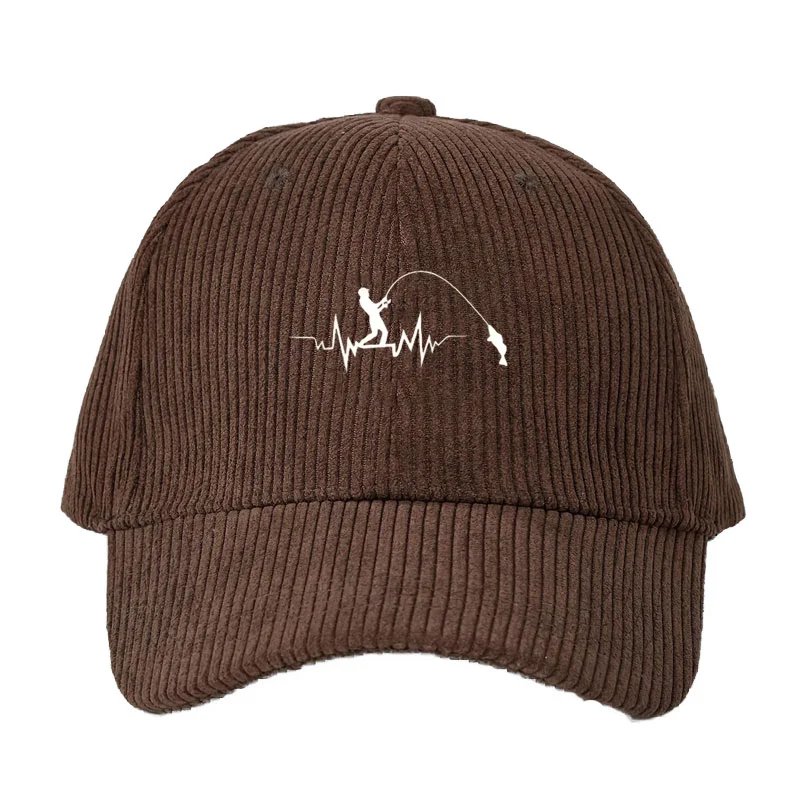 Dad Hat Cotton - Topi Baseball Corduroy yang Dapat Disesuaikan,