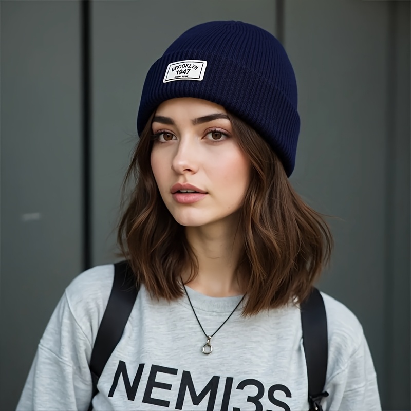 Topi Beanie Rajut Bergaris Uni - Beanie Cuffed Knit ulasan dan harga