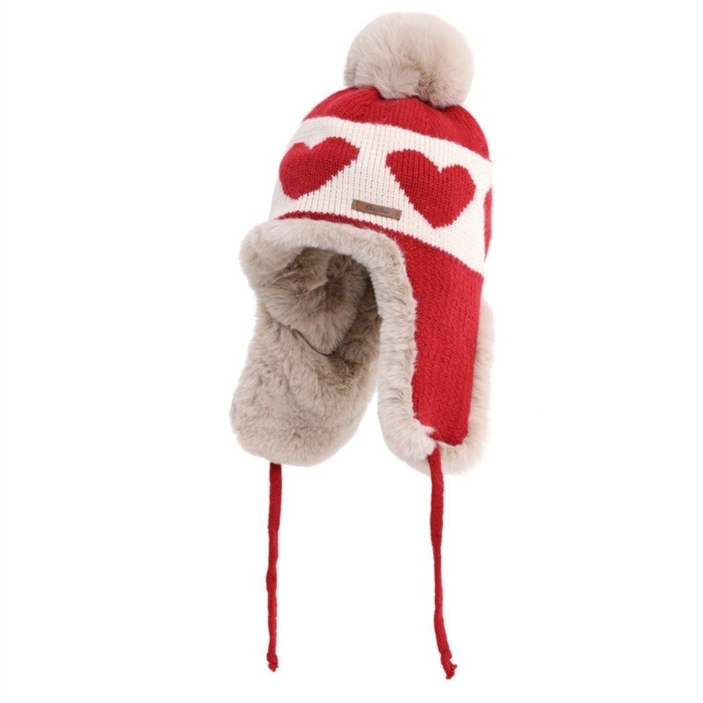 Topi dengan hiasan pom-pom, mo - Trapper Hat Ear Flap ulasan dan harga