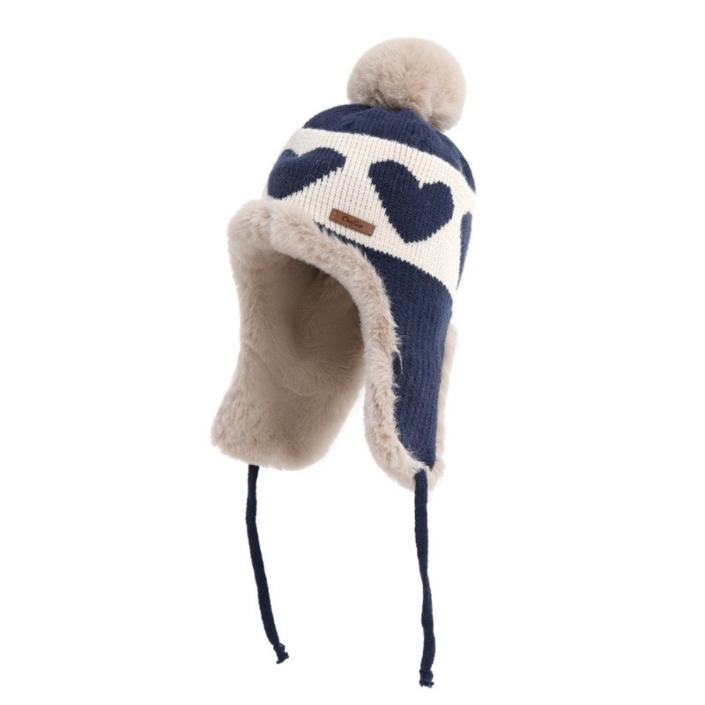 Topi dengan hiasan pom-pom, mo - Trapper Hat Ear Flap ulasan dan harga