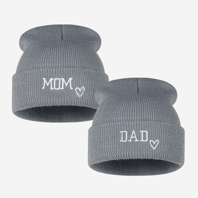 2pc Topi Rajut Bordir Serasi u - Beanie Cuffed Knit ulasan dan harga
