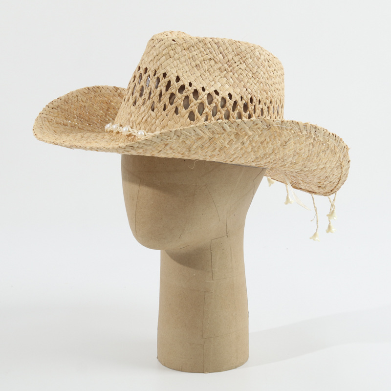 Topi jerami koboi baru uniseks - Cowboy Hat Straw ulasan dan harga